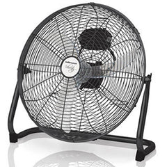 Mellerware Steel Black Hi Velocity 45cm 3 Speed Floor Fan